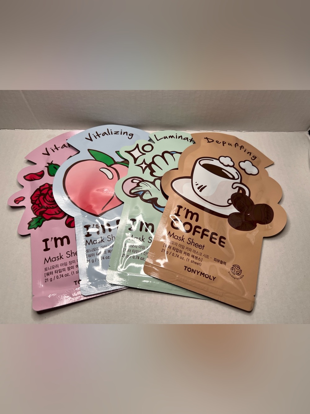 TONYMOLY I'm Mask Sheet Set - Vitalizing, Luminating, Depuffing